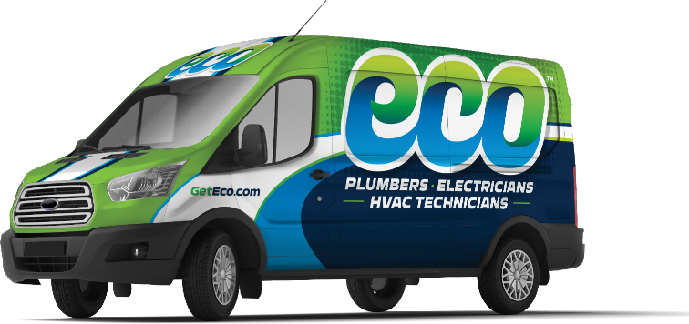 Eco Plumbers, Electricians, And HVAC Technicians van